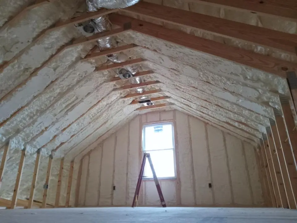 Spray foam roofing application for Crawl Space Insulation project in Dacula